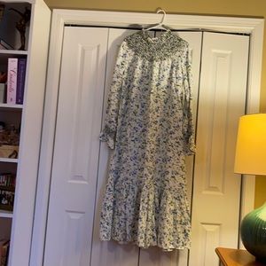 Zara Long sleeve Floral Maxi Dress
